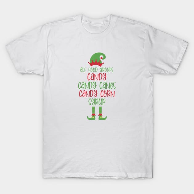 Elf Food Groups T-Shirt by burlybot